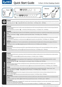 Notice ZYXEL GS108S V2 Commutateur