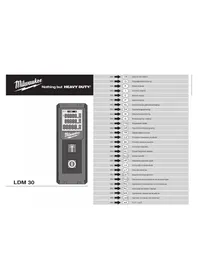 Notice MILWAUKEE LDM 30 Mesafe Ölçer