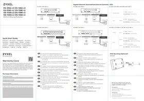 Notice ZYXEL ES108E V2 Commutateur