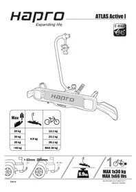 Notice Hapro ATLAS ACTIVE 1 Porte-vélo