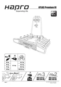 Notice Hapro ATLAS PREMIUM III Porte-vélo