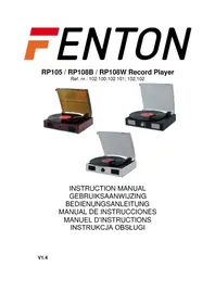 Notice Fenton RP105 Platine_disque