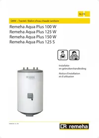 Notice Remeha AQUA PLUS 150 W Chaudière