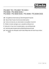Notice MIELE PG 8057 TD U Lavastoviglie