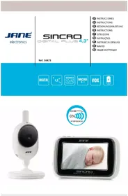 Notice JANE SINCRO BABY GUARD 4 3 Babyphone