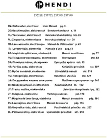 Notice Hendi 231340 Umývačky riadu