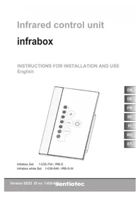 Notice HARVIA INFRABOX IRBS Remote control