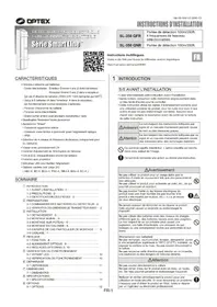 Notice OPTEX SL350QNR Détecteur de mouvements