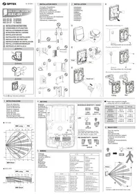 Notice OPTEX RXCDT Système d'alarme