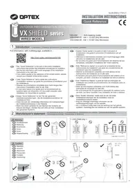Notice OPTEX VXSDAM Détecteur de mouvements