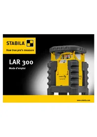 Notice Stabila LAR 300 Pointeur laser