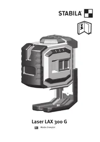 Notice Stabila LAX 300 G Pointeur laser