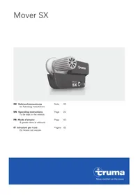 Notice TRUMA MOVER SX Chauffage d'appoint