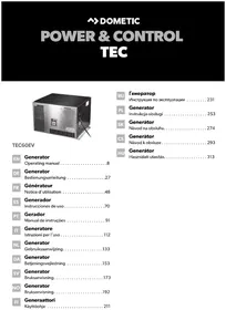 Notice DOMETIC TEC 60EV Générateur