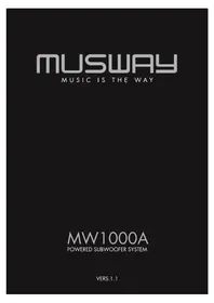 Notice Musway MW1000A Caisson de basses