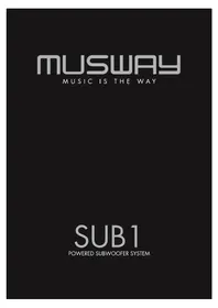 Notice Musway SUB1 Caisson de basses