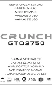 Notice Crunch GTO3750 Recepteur