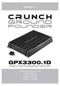 Notice Crunch GPX3300.1D Recepteur