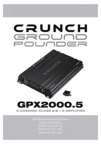 Notice Crunch GPX2000.5 Recepteur