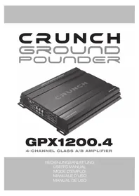 Notice Crunch GPX1200.4 Recepteur
