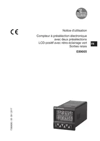 Notice IFM E89005 Compteur électronique industriel