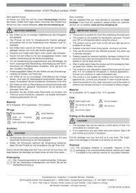 Notice VitalMaxx 07401 Orthopédie