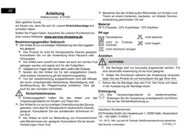 Notice VitalMaxx 07402 Orthopédie