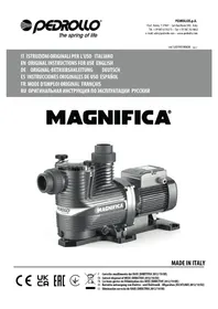 Notice Pedrollo MAGNIFICA Water pump