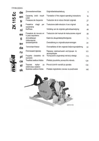 Notice Mafell ZK 115 EC Fraiseuse