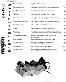 Notice Mafell ZH 245 EC Rabot