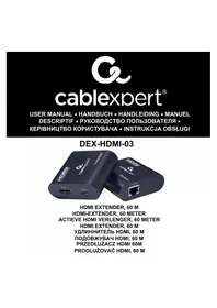 Notice Cablexpert DEXHDMI03 Accessoire audio/vidéo