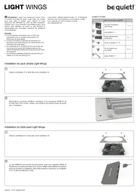 Notice Be Quiet! LIGHT WINGS Ventilateur