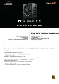 Notice Be Quiet! PURE POWER 11 FM Chargeur téléphone portable