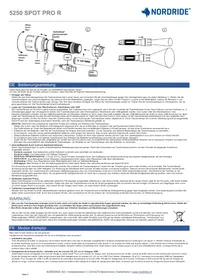 Notice Nordride 5250 SPOT PRO R Lampe de poche