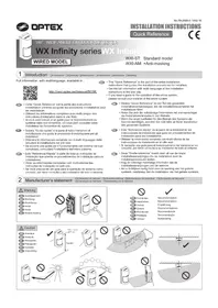 Notice OPTEX WXIAM Système d'alarme