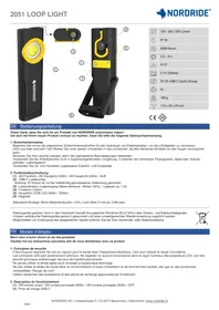 Notice Nordride 2051 LOOP LIGHT Lampe de poche