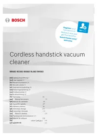 Notice BOSCH BCS8214ANM 吸尘器