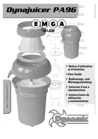 Notice Dynamic DYNAJUICER PA96 Extracteur de jus