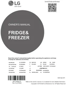 Notice LG GBB72NSVGN Nevera
