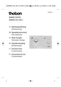 Notice THEBEN RAMSES 782 S Thermostat