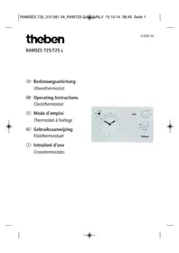 Notice THEBEN RAMSES 725 S Thermostat