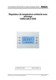 Notice THEBEN VARIA 826 S WH KNX Thermostat
