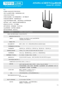 Notice Totolink A950RG Routeur