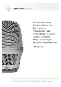 Notice NEUMANN KK 204 Microphone
