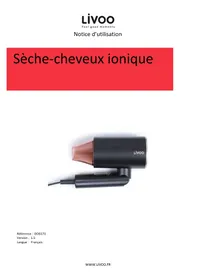 Notice LIVOO DOS173 Sèche cheveux