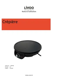 Notice LIVOO DOP196 Crépière