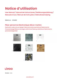 Notice LIVOO DOM382 Keukenweegschaal
