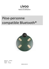 Notice LIVOO DOM455 Balance de cuisine