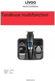 Notice LIVOO DOS187 Tondeuse à barbe