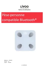 Notice LIVOO DOM428 Balance de cuisine